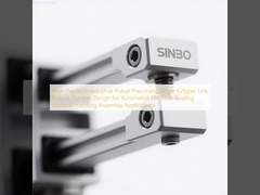 高精度産業用ロボット空気圧フィンガーグリッパーリンク、自動機械への供給、マテリアルハンドリング、組み立て用途向けの堅牢で耐久性のある設計